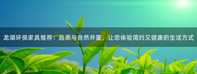 杏耀平台专用通道：龙湖环保家具推荐：品质与自然并重，让您体验